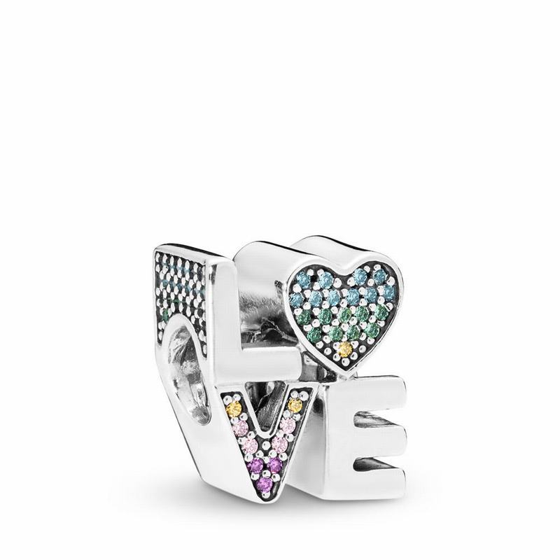 Pandora Australia Multi-Color Love Charm - Sterling Silver | EZMWAN296